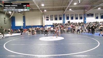 150 lbs Round Of 16 - Ezekiel Cherival, Hampden Charter High vs Will LaVallee, Saint John's Prep