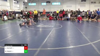 102-J lbs Round Of 16 - Logan Hartzell, MD vs Maverick Malott, OH