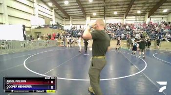 63 lbs Cons. Round 2 - Aksel Polson, WY vs Cooper Hennefer, ID