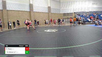 109 lbs Cons. Round 6 - Daniel Brown Jr, Howe Wrestling School vs Cash Mays, Brownsburg