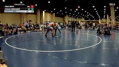 285 lbs Quarters & 3rd Wb (32 Team) - Josian Hernandez, Team Mat Clash vs Evan Smith, North Shelby Regulators Red