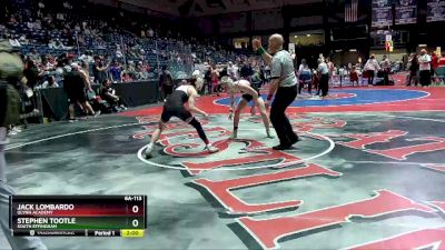 6A-113 lbs Cons. Round 2 - Stephen Tootle, South Effingham vs Jack Lombardo, Glynn Academy