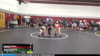 107 lbs 1st Place Match - Evan Slaughter, Cimarron Memorial vs Robert Ortega, Arbor View