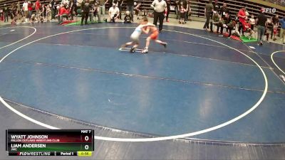 51 lbs Cons. Round 4 - Wyatt Johnson, Fallon Outlaws Wrestling Club vs Liam Andersen, JWC