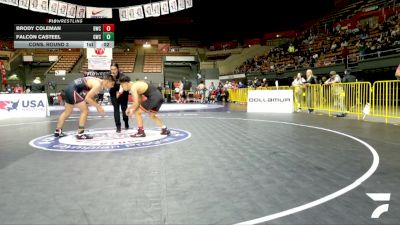 Junior Boys - 175 lbs Champ. Round 3 - Valentino Valle, Selma High School Wrestling vs Giovanei Gaspar