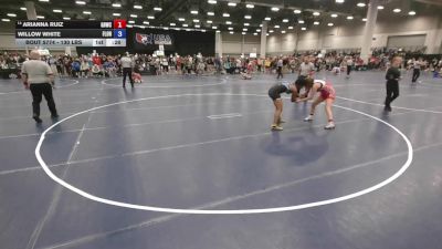 130 lbs 7th Place Match - Arianna Ruiz, Golden Bears Wrestling Club vs Willow White, Florida