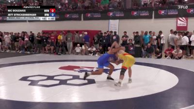 61 Final kg Champ. Round 2 - Nic Bouzakis, Ohio RTC/ Titan Mercury Wrestling Club (TMWC) vs Jett Strickenberger, Black Fox Wrestling Academy