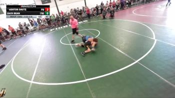 112-116 lbs Champ. Round 1 - Ashton Shute, Panther Powerhouse Wrestling vs Zack Bean, Team Piasa Wrestling Club