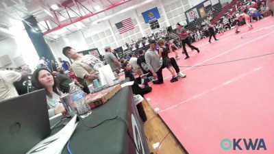 78-88 lbs Rr Rnd 4 - Gabriella Alba, Cowboy Wrestling Club vs Sanai Daniels, Team Of Hard Knox