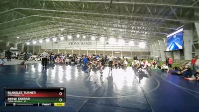 60 lbs Semis (4 Team) - Reese Farrar, Team Arizona vs Blakelee Turner, Utah Green