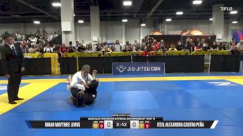 Rinah Maytinee Lewis vs Itzel Alexandra Castro Peña 2026 American National IBJJF Jiu-Jitsu Championship