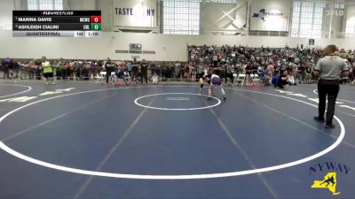 120 lbs Quarterfinal - Marina Davis, Mat Creatures Wrestling Club vs Ashleigh Cialini, Club Not Listed