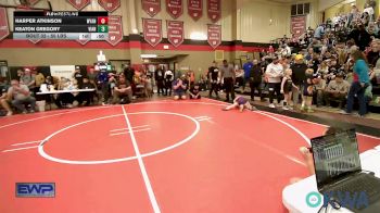 55 lbs Quarterfinal - Harper Atkinson, Wyandotte Youth Wrestling vs Keaton Gregory, Vian Wrestling Club