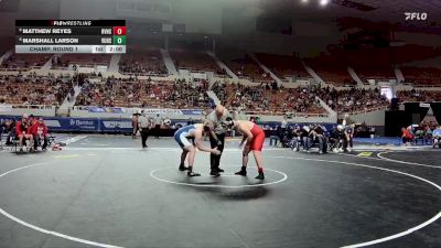 215-D4 Champ. Round 1 - Matthew Reyes, River Valley High School vs Marshall Larson, Valley Union High School