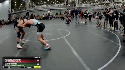 130 lbs Semis (4 Team) - David Pitkis, Revival Uprising Orange vs Mason Johnson, Mat Warriors Black