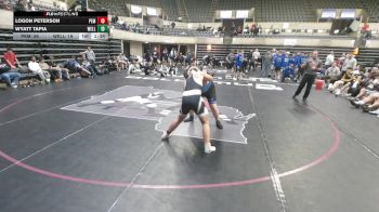 285 lbs Round 5 (6 Team) - Logon Peterson, Plainview-Elgin-Millville, MN vs Wyatt Tapia, Wellington, FL