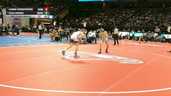 106 Class 1 lbs 3rd Place Match - Caden Rosentreter, Fatima vs Cole Huwar, Brookfield