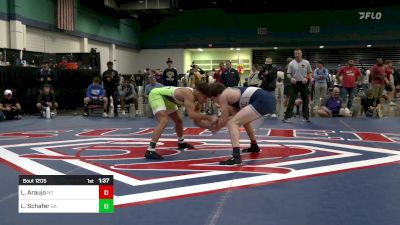 165 lbs Semifinal - Leandro Araujo, ND vs Latrell Schafer, GA