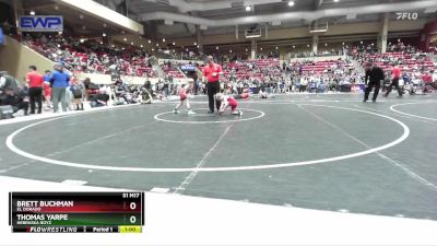 58 lbs Cons. Round 3 - Brett Buchman, El Dorado vs Thomas Yarpe, Nebraska Boyz