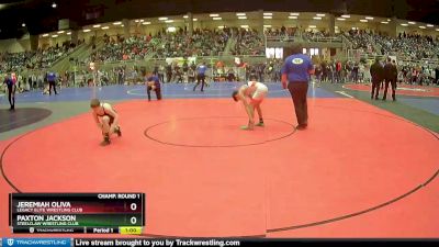 114 lbs Champ. Round 1 - Jeremiah Oliva, Legacy Elite Wrestling Club vs Paxton Jackson, Steelclaw Wrestling Club