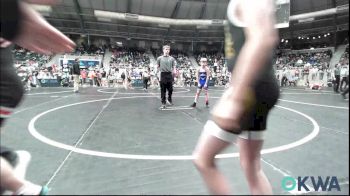 73 lbs Round Of 16 - Forrest Basinger, HURRICANE WRESTLING ACADEMY vs Ryker Chesser, Beggs Youth Wrestling Program