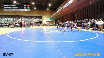 175 lbs Final - Nathan Cordova, Tulare Titans Wrestling Club vs Santiago Cabrera, Slam Academy