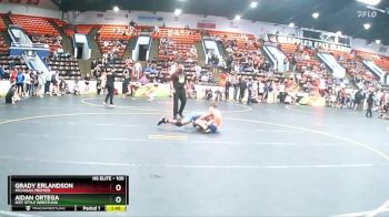 105 lbs Cons. Round 2 - Aidan Ortega, Izzy Style Wrestling vs Grady Erlandson, Michigan Premier