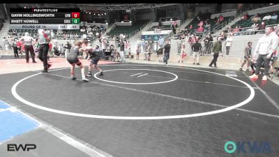 75 lbs Round Of 16 - Gavin Hollingsworth, Coweta Tiger Wrestling vs Rhett Howell, Checotah Matcats