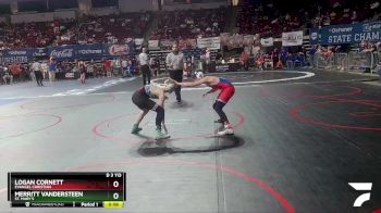 D 3 113 lbs Cons. Round 2 - Logan Cornett, Evangel Christian vs Merritt Vandersteen, St. Mary`s