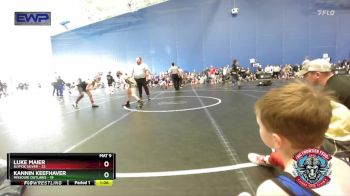 80 lbs Round 1 (4 Team) - Kannin Keefhaver, Missouri Outlaws vs Luke Maier, Slyfox Silver