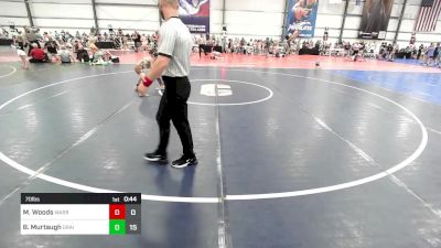 70 lbs Rr Rnd 3 - Michael Woods, Warrior RTC vs Brayton Murtaugh, Grain House Grapplers