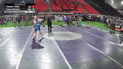 207-235 lbs Champ. Round 5 - Charley Timms, Nevada vs Tirza Twoteeth, Montana