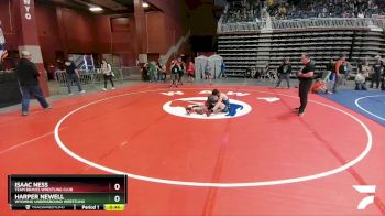 114 lbs Cons. Semi - Harper Newell, Wyoming Underground Wrestling vs Isaac Ness, Team Braves Wrestling Club