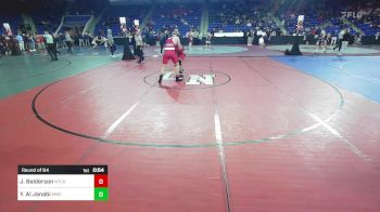 215 lbs Round Of 64 - James Balderson, Natick vs Yazen Al Janabi, Manchester Memorial