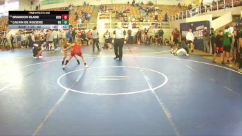 90 lbs Semifinal - Calvin De Roziere, West Liberty vs Brandon Slade, Monster Squad Wrestling