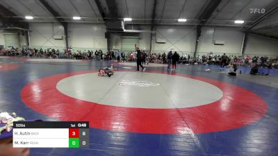 50 lbs Semifinal - Hunter Autin, Backyard Brawlers Wrestling Club - (A) vs Mason Karr, Roundtree Wrestling Academy - (A)