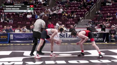 127 lbs Consi 1 - Matthew Santoro, Saucon Valley vs Burke Niebauer, Central Cambria