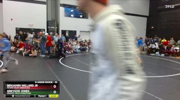 52 lbs Quarterfinal - Benjamin Willard Jr, Pelion Youth Wrestling vs Greyson Jones, Knights Youth Wrestling