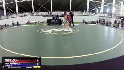 118 lbs Round 2 (8 Team) - Alexis Lauta, Pennsylvania vs Paola Ramirez, Florida