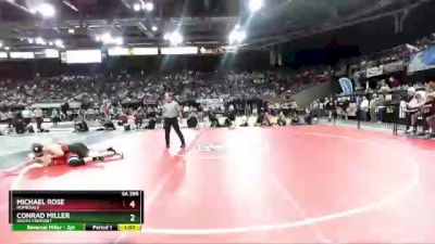 3A 285 lbs Semifinal - Conrad Miller, South Fremont vs Michael Rose, Homedale