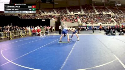 138-D1 Semifinal - Owen Proper, Marana High School vs Justin Beauvais, Mountain View (Mesa) High School