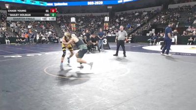157 lbs Quarterfinal - Chase Young, Del Oro (SJ) vs Bailey Holman, Poway (SD)