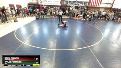 85 lbs Cons. Semi - Drew Cannon, Team Prestige vs Wylee Ferguson, JWC