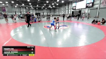 63 lbs Cons. Round 3 - Samuel Romero, Toppenish USA WC vs Mason Cox, Warden Elite Wrestling