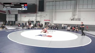 113 lbs 5th Place Match - Gabriel Ryzyi, Massas Maniacs vs Jett Hines, Team Miron