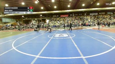 144 lbs Quarterfinal - Max Volk, Devils Lake vs Chance Wagner, Badlands Brawlers