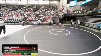 6A 170 lbs Quarterfinal - Sophia Peck, Copper Hills vs Lydia Frandsen, Farmington