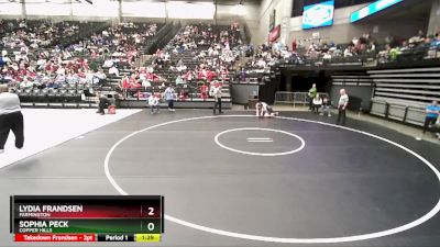 6A 170 lbs Quarterfinal - Sophia Peck, Copper Hills vs Lydia Frandsen, Farmington