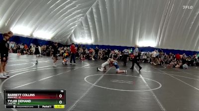 76 lbs Round 2 (8 Team) - Tyler Demand, Lake WC vs Barrett Collins, Noke RTC