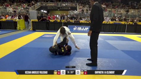 Gwyneth J A Clement vs Keziah Angelee Villegas 2025 Pan Kids Jiu-Jitsu IBJJF Championship